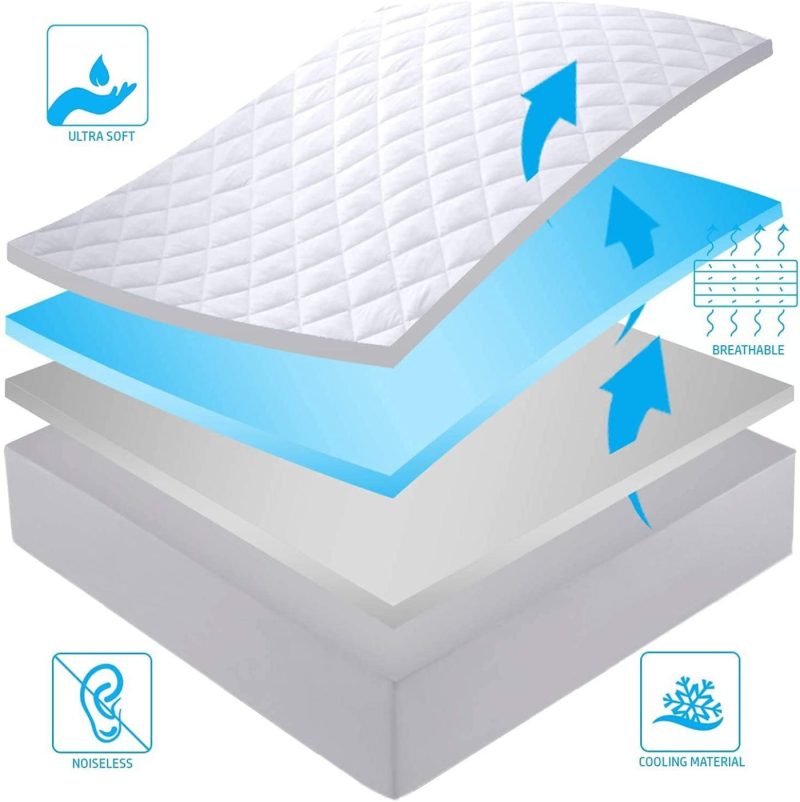 Bedding |  Ldc King Mattress Pad With 16-Inch Deep Pocket, Comfortable, Breathable, Easy To Put On, The Stretchable Quilted Fitted Mattress Cover Bedding 1