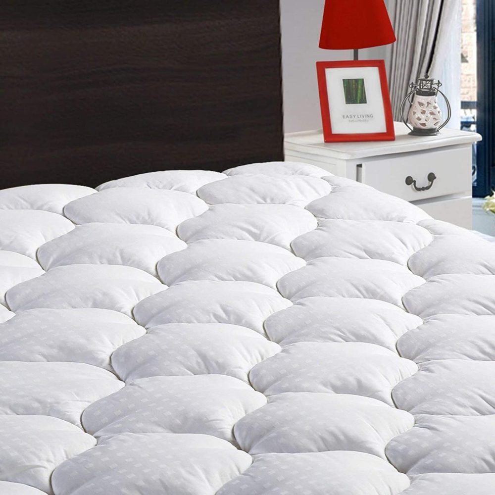 Bedding |  Leisure Town California King Mattress Pad Cover Cooling Mattress Topper Cotton Top Pillow Top With Snow Down Alternative Fill (8-21 Inch Fitted Deep Pocket) Bedding Bedding