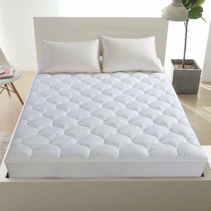 Bedding |  Leisure Town King Mattress Pad Cover Cooling Mattress Topper Cotton Top Pillow Top With Snow Down Alternative Fill (8-21 Inch Fitted Deep Pocket) Bedding Bedding