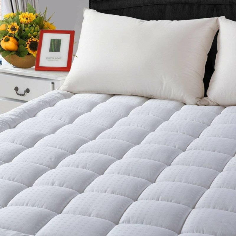 Bedding |  Leisure Town King Mattress Pad Cover Cooling Mattress Topper Cotton Top Pillow Top With Snow Down Alternative Fill (8-21 Inch Fitted Deep Pocket) Bedding Bedding