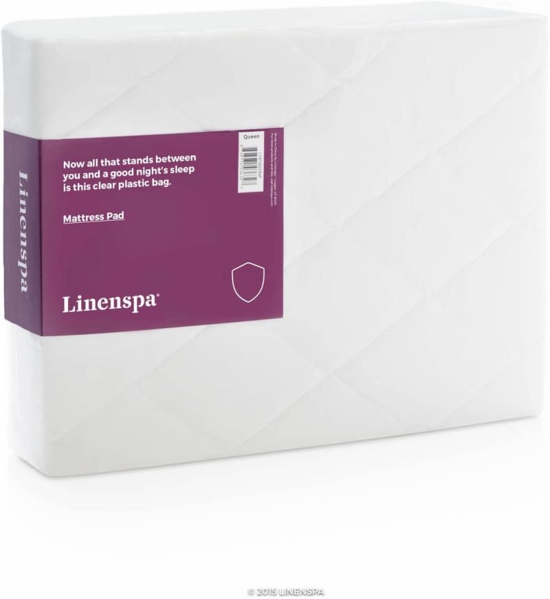 Bedding |  Linenspa Plush Quilted Hypoallergenic Mattress Pad-Breathable Mattress Cover With Deep Pockets Stretches Up To 18 Inches Bedding Bedding