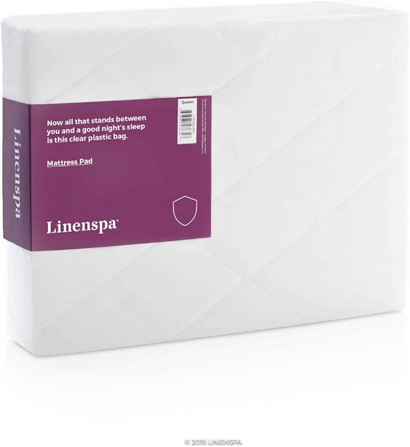 Bedding |  Linenspa Plush Quilted Hypoallergenic Mattress Pad-Breathable Mattress Cover With Deep Pockets Stretches Up To 18 Inches Bedding Bedding