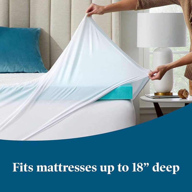 Bedding |  Lucid Soft And Breathable Machine Washable-Zippered Enclosure-Removeable Non-Slip Mattress Topper Cover, Twin Xl, 2 Inch Bedding Bedding