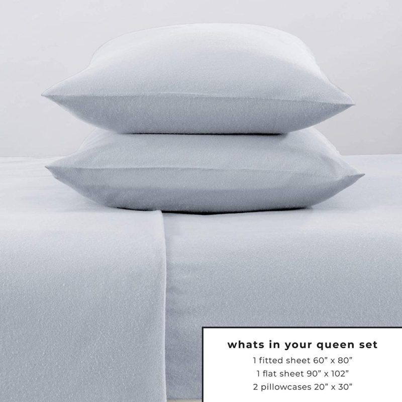 Bedding |  Luxury Home Extra Soft 100% Turkish Cotton Flannel Sheet Set – Deep Pocket Bed Sheets. Bedding Bedding