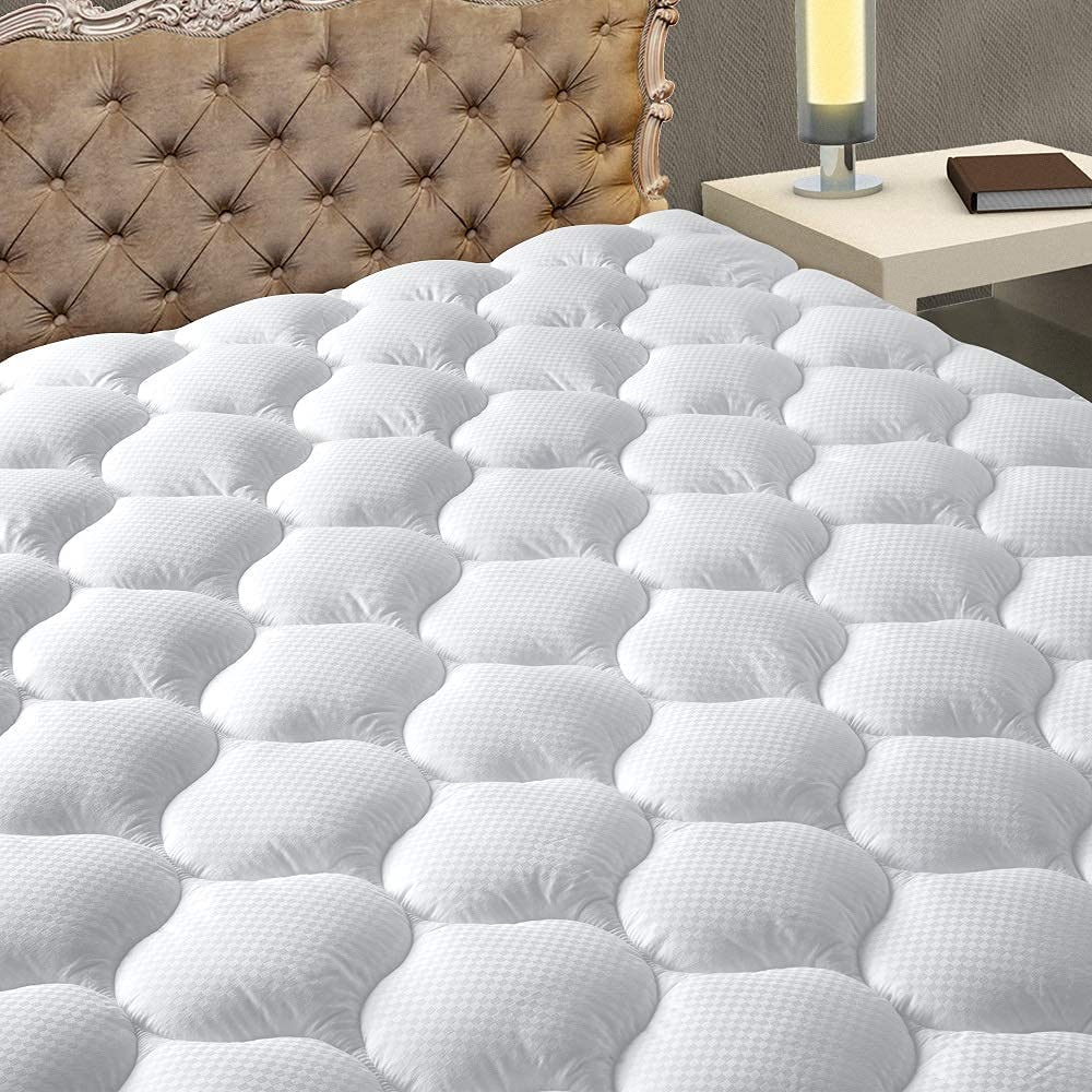 Bedding |  Matbeby Bedding Quilted Fitted Full Xl Mattress Pad Cooling Breathable Fluffy Soft Mattress Pad Stretches Up To 21 Inch Deep, Full Xl Size, White, Mattress Topper Mattress Protector Bedding Bedding