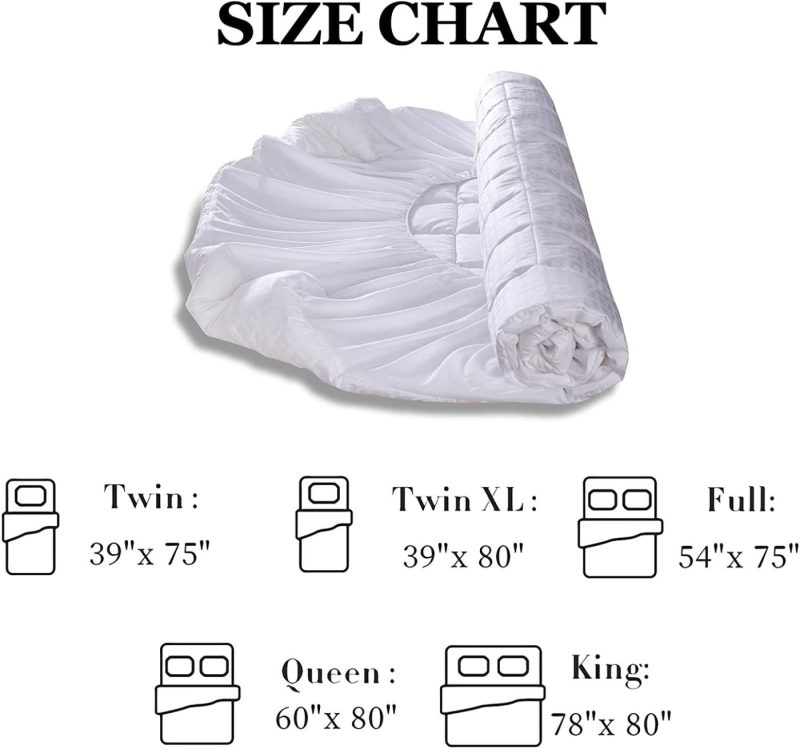 Bedding |  Mattress Pad Cover Twin Xl Size Cooling Mattress Topper Pillow Top Cotton Upper Layer With Polyester Fill Quilted Fitted Mattress Protector 8"-21" Deep Pocket Bedding Bedding