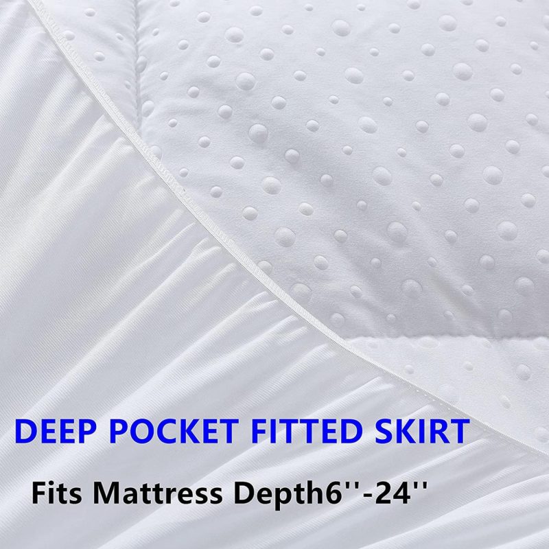 Bedding |  Mattress Pad Pillow Top Mattress Cover Quilted Fitted Mattress Protector 6-24" Deep Pocket Cooling Mattress Topper (Full Size) Bedding Bedding