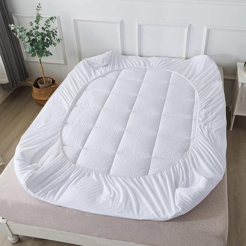 Bedding |  Mattress Pad Pillow Top Mattress Cover Quilted Fitted Mattress Protector 6-24" Deep Pocket Cooling Mattress Topper (Full Size) Bedding Bedding