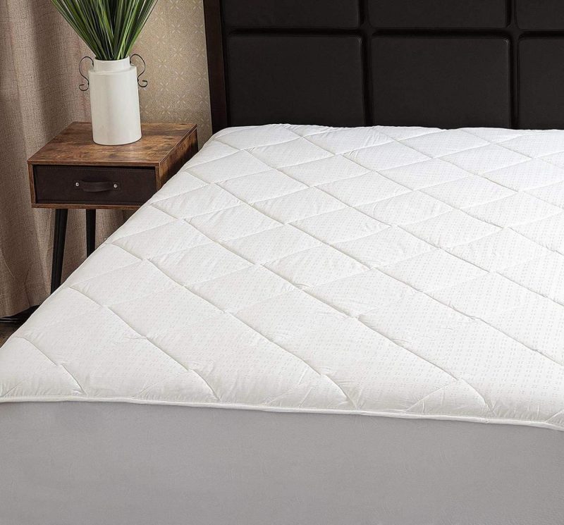 Bedding |  Maxi Full Mattress Pad Topper Fitted | Down Alternative Mattress Cover, 100% Cotton Top, 300 Tc Quilted | Highly Breathable, Full Coverage Bed Mattress Pad | Full Size (54X75) Stretches To 16" Bedding Bedding