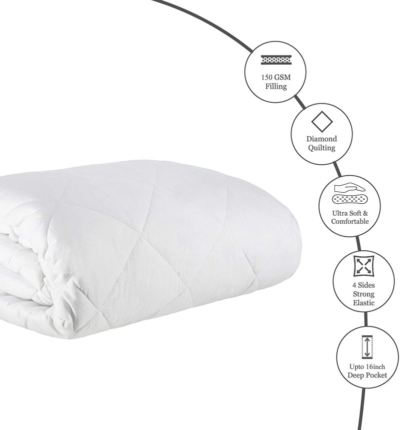 Bedding |  Mea Cama Quilted Mattress Topper Pad Fitted Cover – Fits 16 Inch Deep Mattress (Full) Bedding Bedding