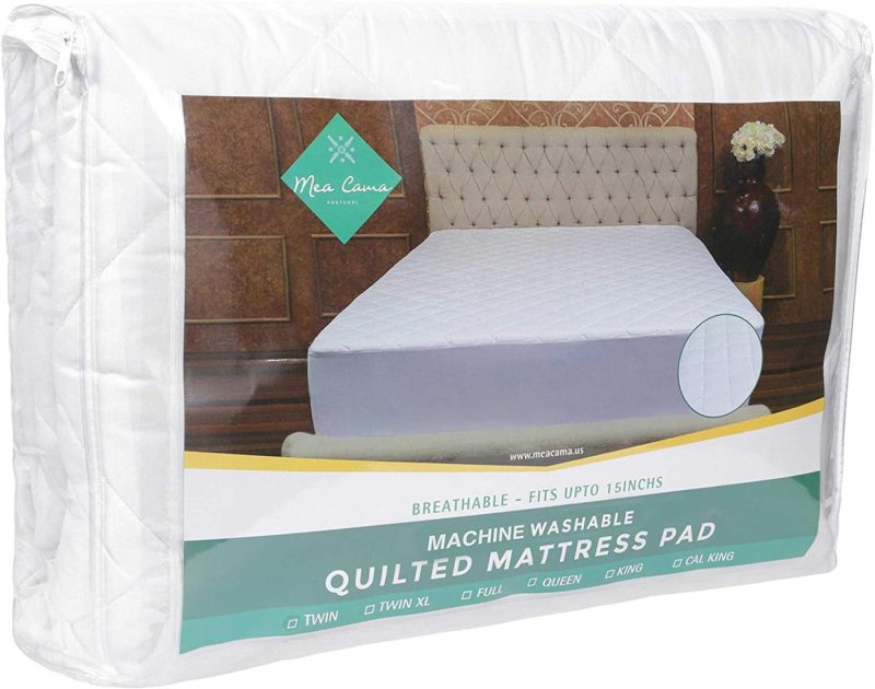 Bedding |  Mea Cama Quilted Mattress Topper Pad Fitted Cover – Fits 16 Inch Deep Mattress (Full) Bedding Bedding