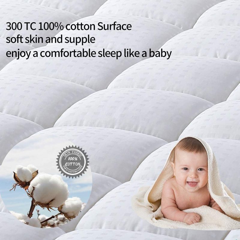 Bedding |  Merous Full Size Mattress Pad Pillow Top Quilted Mattress Cover Mattress Protector Cotton 8-21" Deep Pocket Cooling Mattress Topper Bedding Bedding