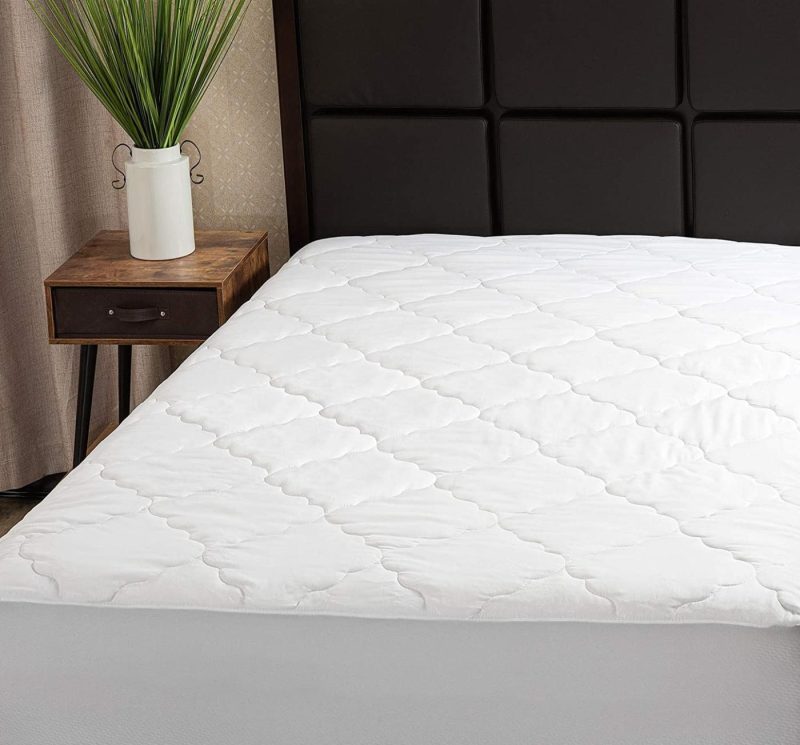 Bedding |  Micropuff Full Extra Long Mattress Pad Cover | Soft Down Alternative Fiber Fill | Fitted Quilted & Only Quality Fabrics Used (Full Xl Size -54"X80") Stretches Up To 15" Bedding Bedding