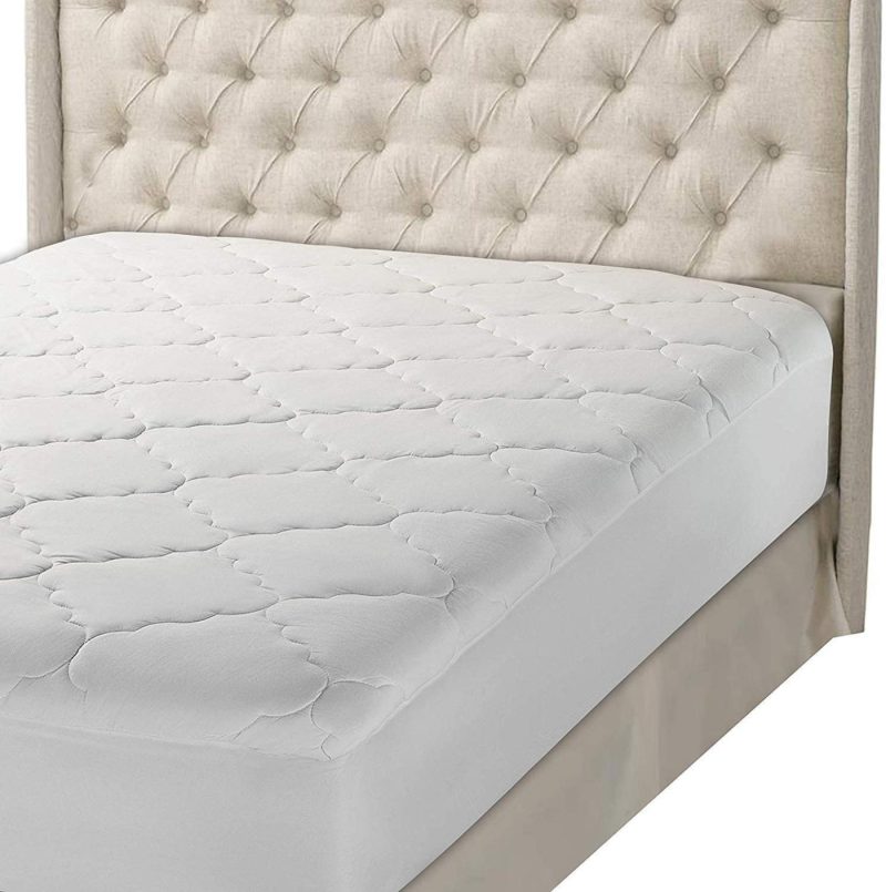 Bedding |  Micropuff Full Extra Long Mattress Pad Cover | Soft Down Alternative Fiber Fill | Fitted Quilted & Only Quality Fabrics Used (Full Xl Size -54"X80") Stretches Up To 15" Bedding Bedding