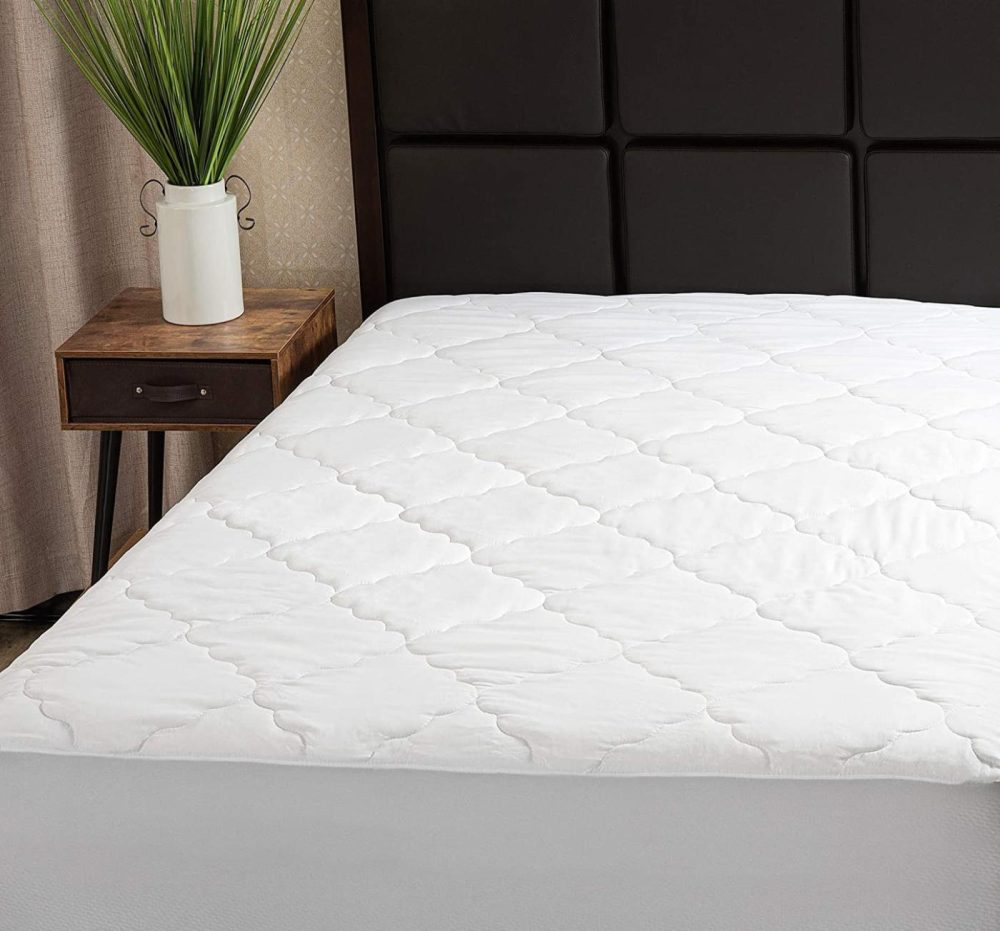 Bedding |  Micropuff Queen Mattress Pad Cover Fitted Quilted – Plush Down Alternative Fiber Fill Breathable Only Quality Fabrics Used Bed Protector – Deep Pocket Stretches Up To 18" (Queen Size 60X80) Bedding Bedding