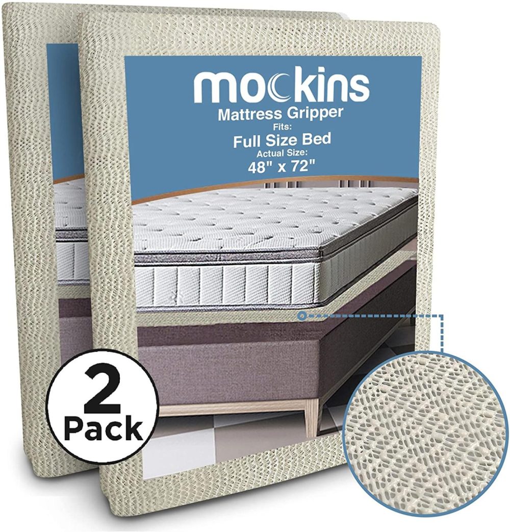 Bedding |  Mockins 2 Pack Full Size 48" X 72" Slip Resistant Mattress Pad | Prevents Mattress & Topper From Slipping & Sliding | Strong & Durable Gripper Pad | Multi-Purpose & Customizable… Bedding 2