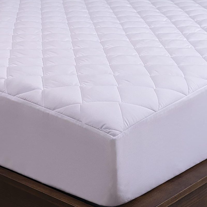 Bedding |  Molblly Full Quilted Fitted Mattress Pad Cooling Fluffy Bed Topper With 18 Inch Deep Pocket Breathable & Noiseless Mattress Protector Soft Cotton Mattress Cover, White (54"X 75") Bedding Bedding