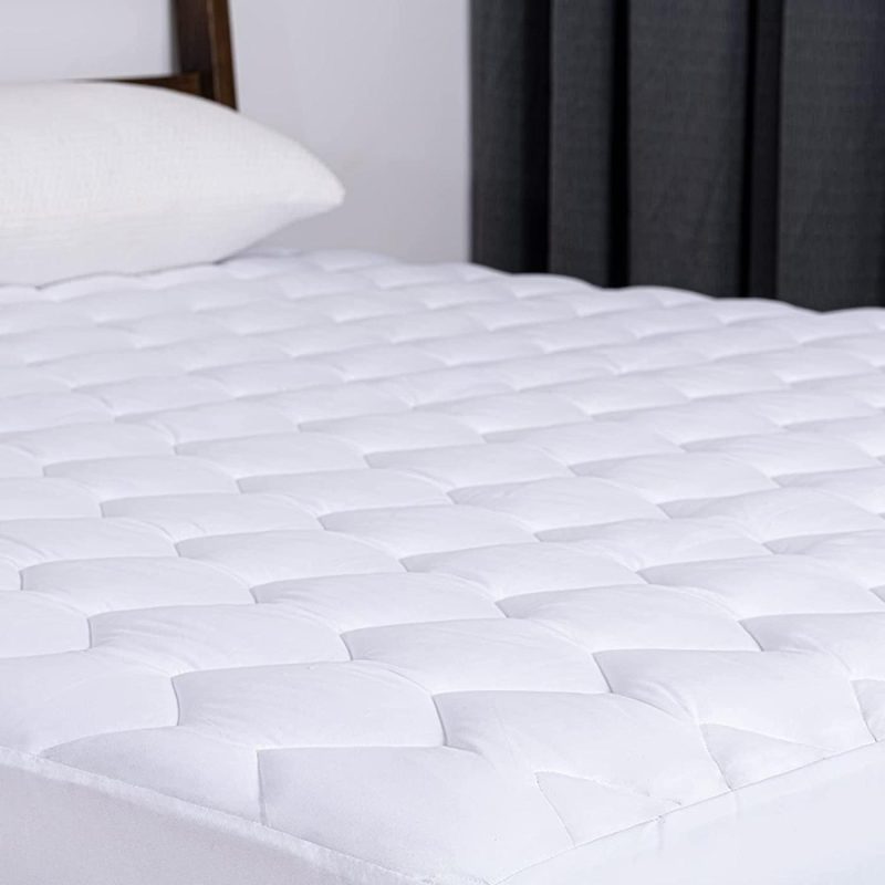 Bedding |  Molblly Full Quilted Fitted Mattress Pad Cooling Fluffy Bed Topper With 18 Inch Deep Pocket Breathable & Noiseless Mattress Protector Soft Cotton Mattress Cover, White (54"X 75") Bedding Bedding