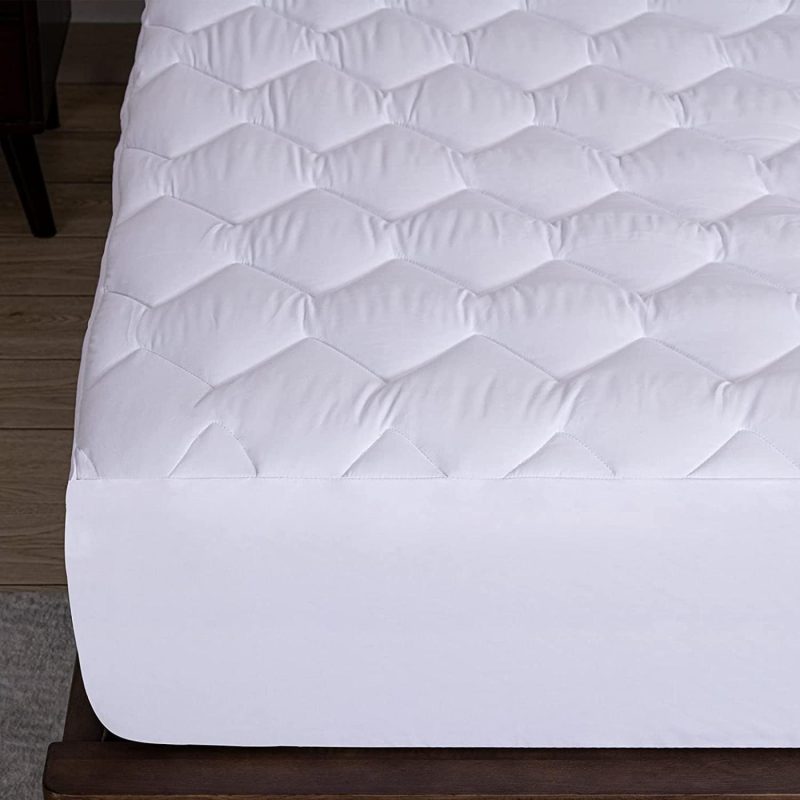 Bedding |  Molblly Full Quilted Fitted Mattress Pad Cooling Fluffy Bed Topper With 18 Inch Deep Pocket Breathable & Noiseless Mattress Protector Soft Cotton Mattress Cover, White (54"X 75") Bedding Bedding