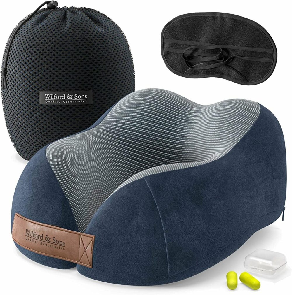 Bedding |  Neck Travel Pillow + Sleep Eye Mask + Ear Plugs + Bag Bedding Bedding