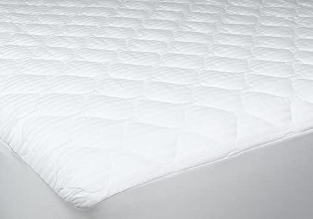 Bedding |  Newpoint Home 854175001108.00 Deluxe 250-Thread-Count Cotton Damask Stripe Twin Xl Mattress Pad, White Bedding Bedding