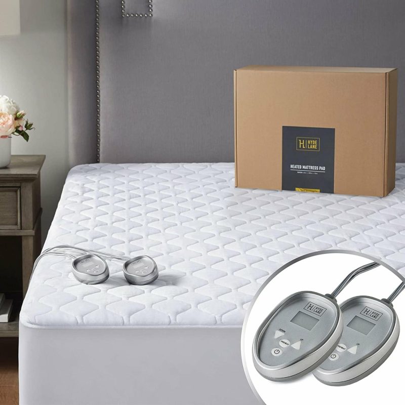 Bedding |  Premium Mattress Heating Pad King Size 78X80 Inch | Quilted Cotton Electrical Mattress Pad With 20 Heat Setting Dual Controller & Auto Shut Off | Relieve Sore Muscles/Joints Bedding Bedding