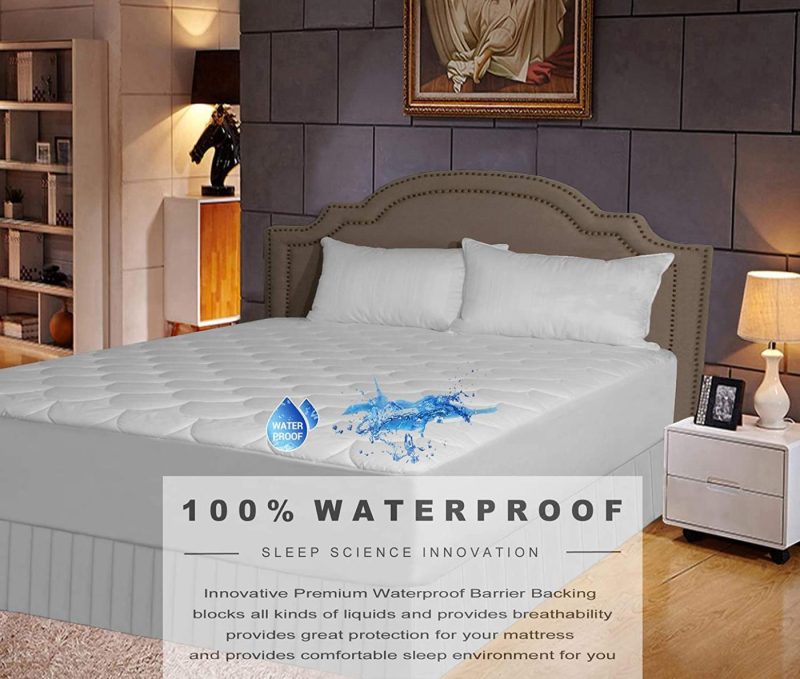 Bedding |  Purepedic Triple Protection King Mattress Pad King Size Bed Waterproof Mattress Protector Cooling Mattress Topper Cotton Mattress Cover Comfortable Mattress Encasement For King Size Bed Bedding Bedding