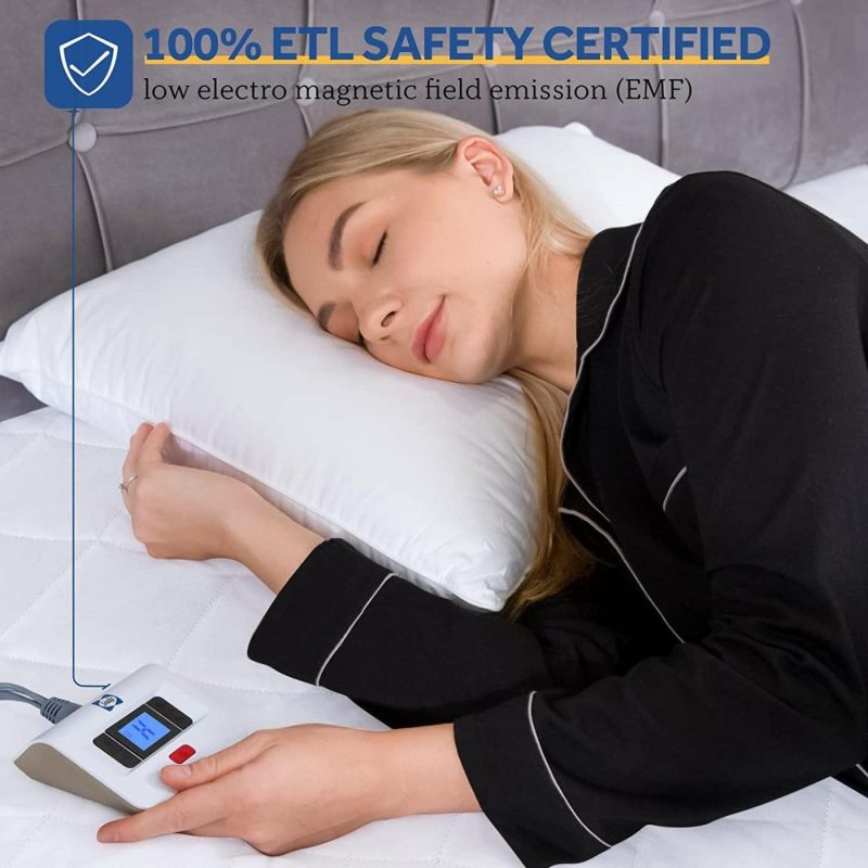 Bedding |  Sealy 3M Scotchgard Heated Mattress Pad | Quilted Cotton Electric Bed Warmer With 10 Heat Setting Dual Controller | 1-12 Hours Auto Shut Off | 17" Deep All Around Elastic Pocket, Queen Bedding Bedding