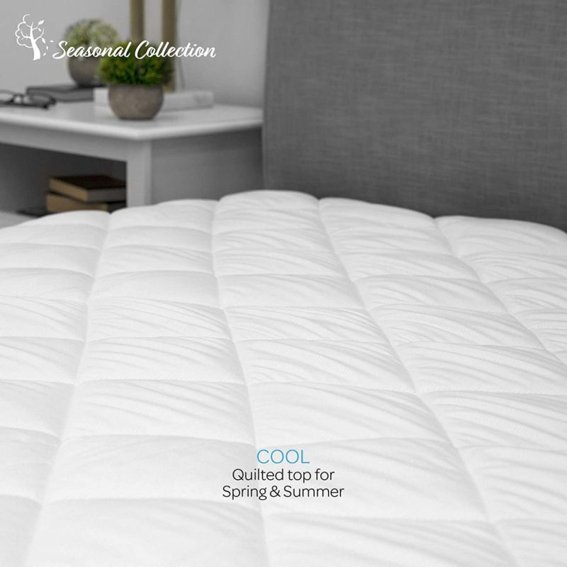 Bedding |  Sensorpedic All Seasons Reversible Mattress Pad, Full, White Bedding Bedding