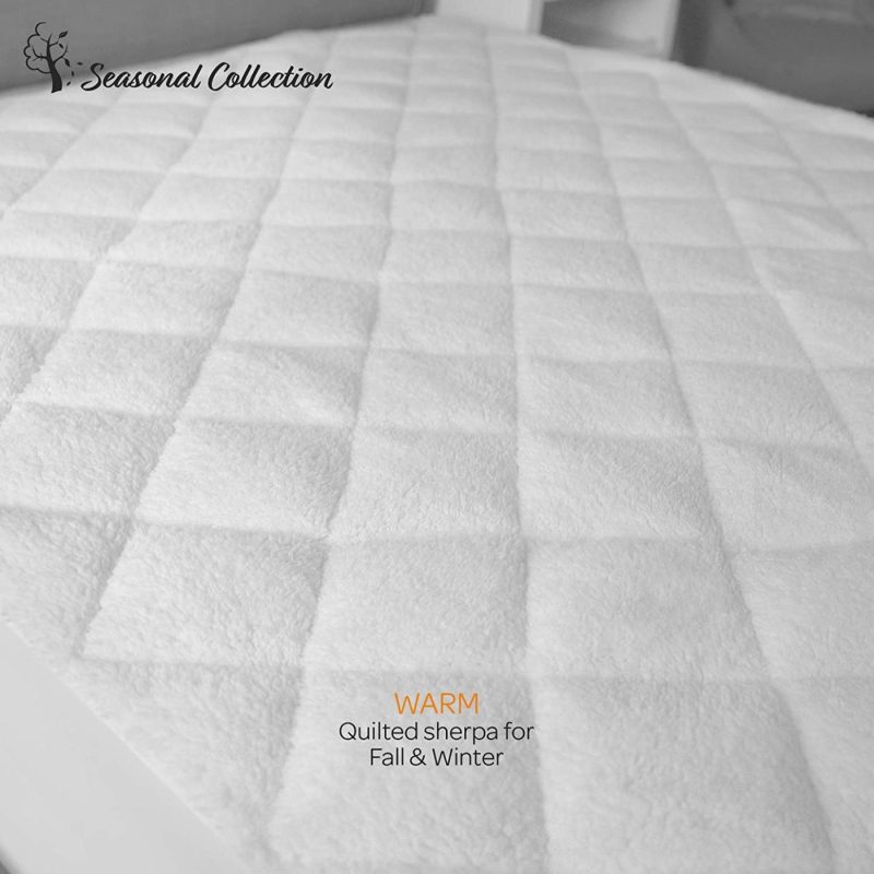 Bedding |  Sensorpedic All Seasons Reversible Mattress Pad, Full, White Bedding Bedding