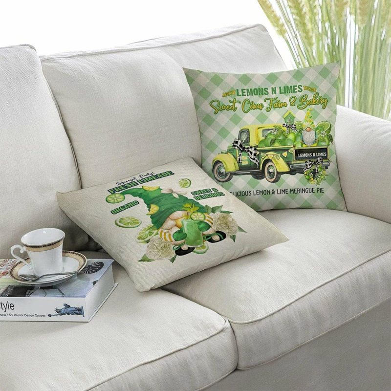 Bedding |  Set Of 4 Farmhouse Decorative Pillow Cover – Greens Bedding Bedding