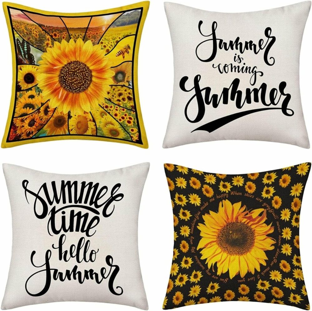 Bedding |  Set Of 4 Summer Decorative Pillow Cover Bedding Bedding