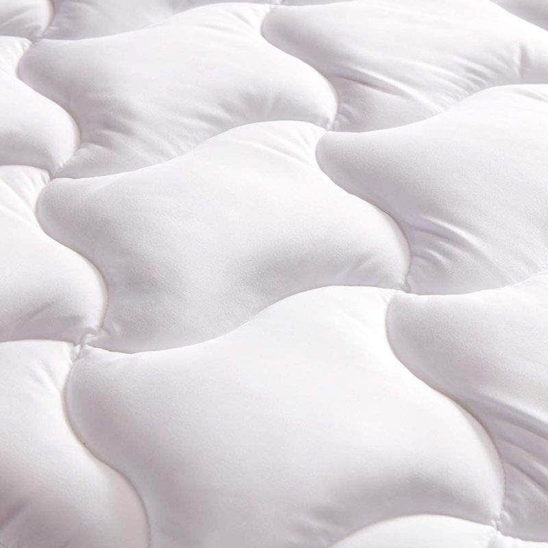 Bedding |  Sleep Zone Quilted Mattress Pad Cover King Cooling Fluffy Soft Topper Upto 21 Inch Pocket, White, King Bedding Bedding