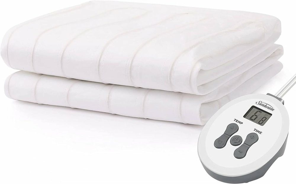 Bedding |  Sunbeam Msu1Gts-N000-11A00 Mattress Pad, Twin, White Bedding Bedding