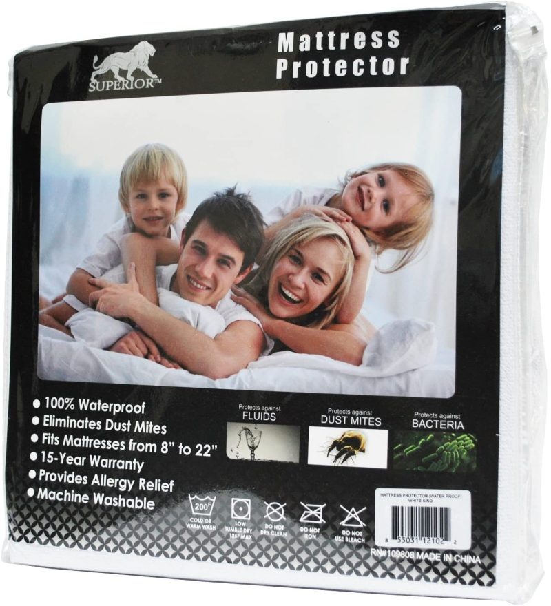 Bedding |  Superior Full Waterproof Mattress Protector 100% Cotton,Hypoallergenic Protection Bedding Bedding