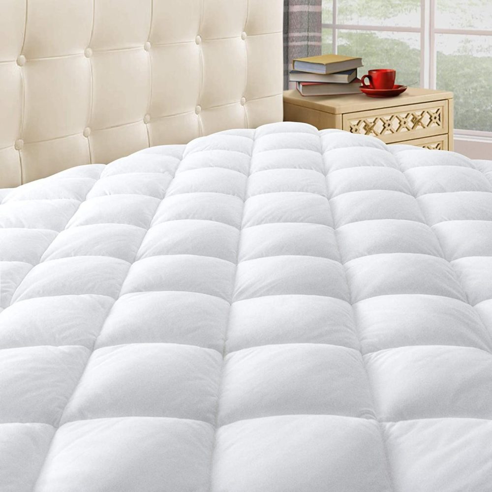 Bedding |  Taupiri California King Quilted Mattress Pad Cover With Deep Pocket (8"-21"), Cooling Soft Pillowtop Mattress Cover, White Bedding Bedding