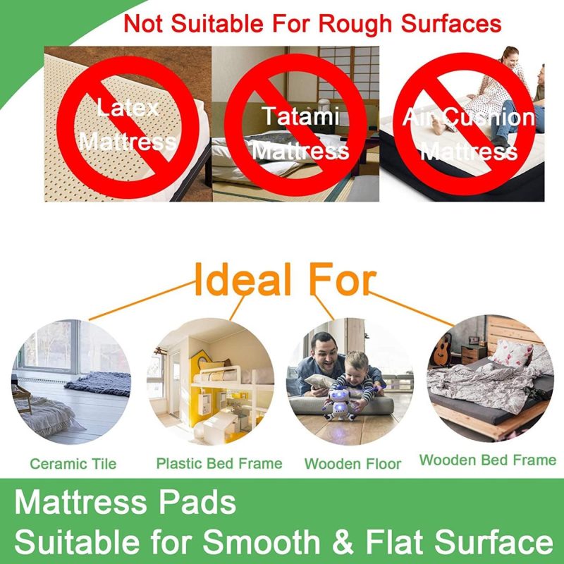 Bedding |  Teuvo Non Slip Mattress Pad, Keep Mattress In Place For A Great Night’s Sleep, Premium Hook And Loop Tape With Adhesive For Mattresses With Smooth Surfaces, Diy 11 Cm Wide And 2 M Long Bedding Bedding