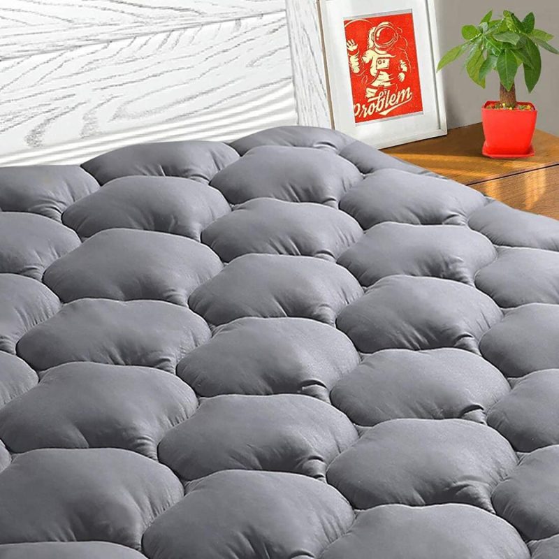 Bedding |  Texartist California King Mattress Pad Cover Cooling Mattress Topper Pillow Top Mattress Cover Quilted Fitted Mattress Protector With 8-21 Inch Deep Pocket(California King, Grey) Bedding Bedding