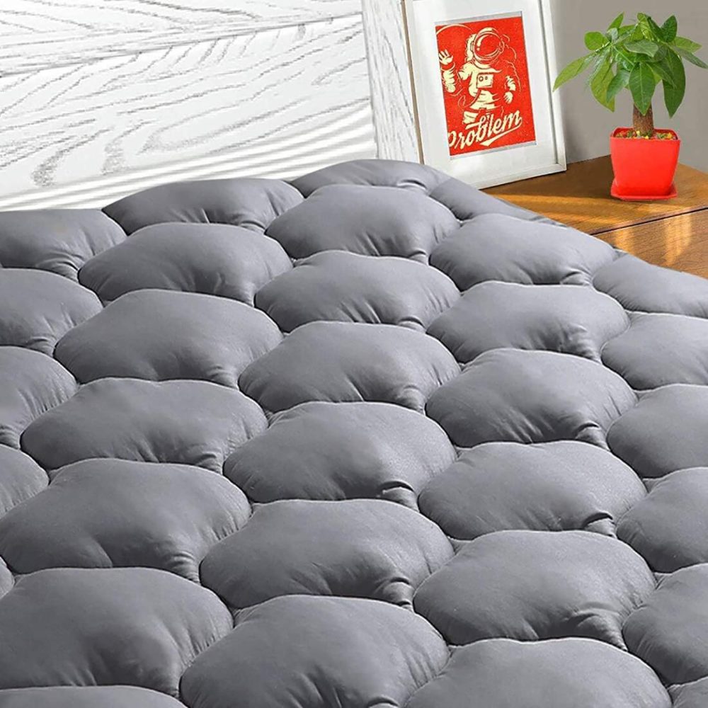 Bedding |  Texartist Full Mattress Pad Cover Cooling Mattress Topper Pillow Top Mattress Cover Quilted Fitted Mattress Protector With 8-21 Inch Deep Pocket(Full, Grey) Bedding Bedding