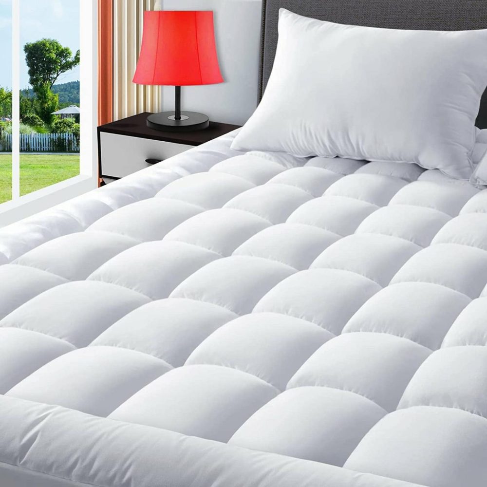 Bedding |  Texartist King Mattress Pad Cooling Quilted Mattress Cover Cotton Pillow Top Mattress Protector Fitted 8-21" Deep Pocket Breathable Soft Mattress Topper Bedding Bedding