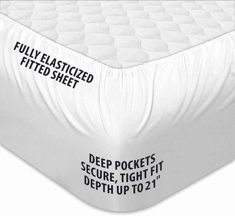 Bedding |  Texartist King Mattress Pad Cooling Quilted Mattress Cover Cotton Pillow Top Mattress Protector Fitted 8-21" Deep Pocket Breathable Soft Mattress Topper Bedding Bedding