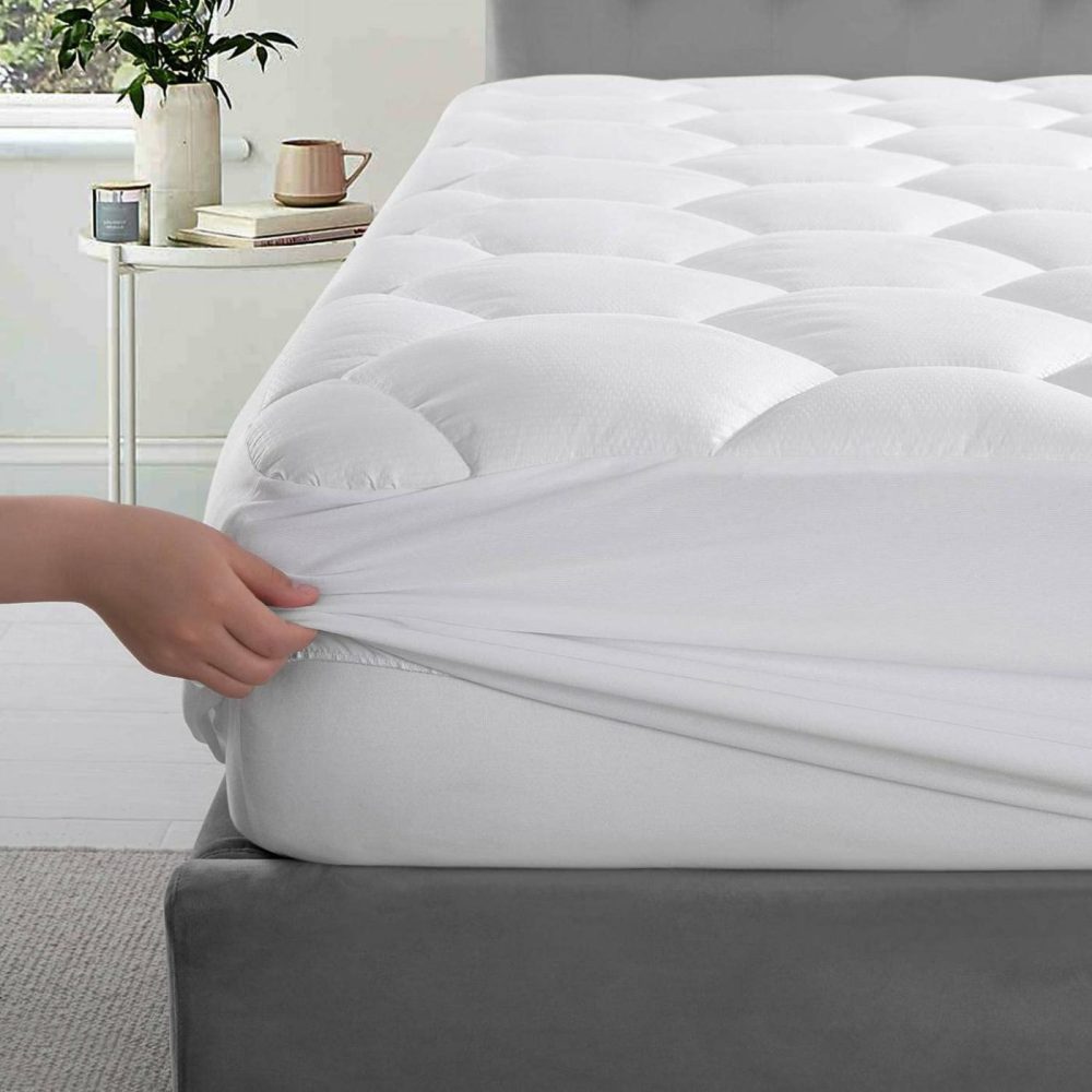 Bedding |  Turmecowe Twin Mattress Pad Cover-400Tc Cotton, Mattress Top With 8-21" Deep Pocket,Down Alternative Fill, Cooling Cover Bedding Bedding