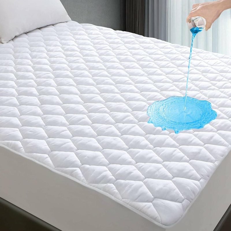 Bedding |  Twin Xl Mattress Protector For College Dorm Room, Waterproof Breathable Noiseless Twin Extra Long Mattress Pad With Deep Pocket For 6-16 Inches Mattress, White Bedding Bedding