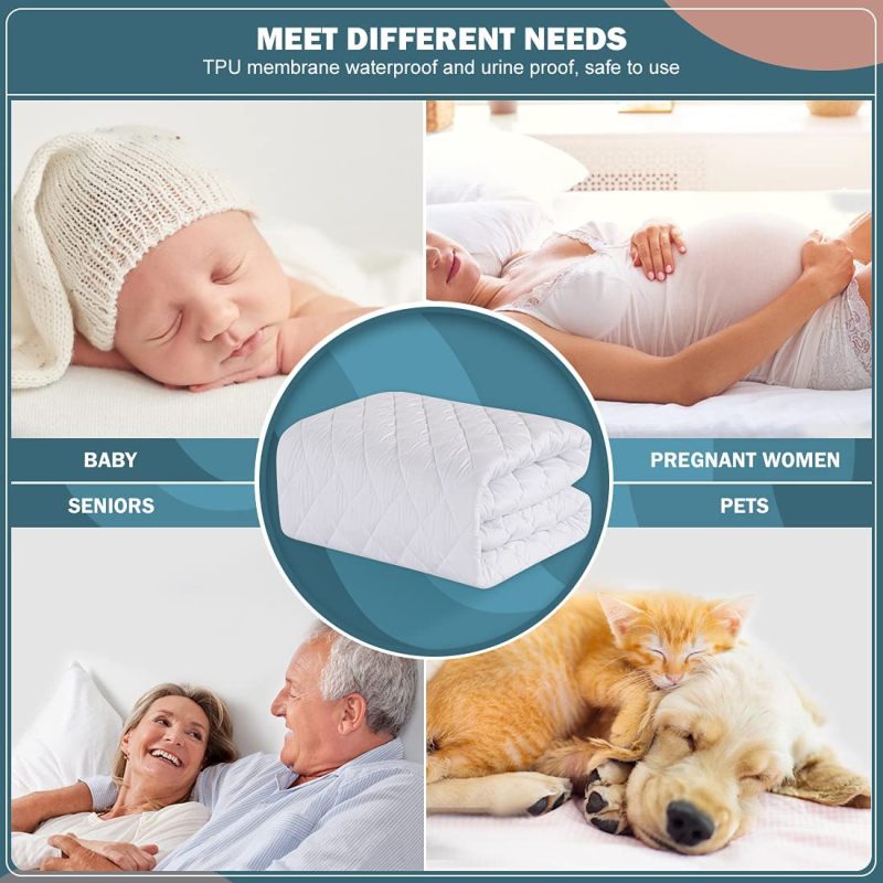 Bedding |  Unilibra 100% Waterproof Quilted Mattress Pad Twin Xl Size, 6”-19” Deep Pocket Fitted Mattress Protector Cover, Breathable, Hollow Cotton Alternative Filling Mattress Topper Bedding Bedding