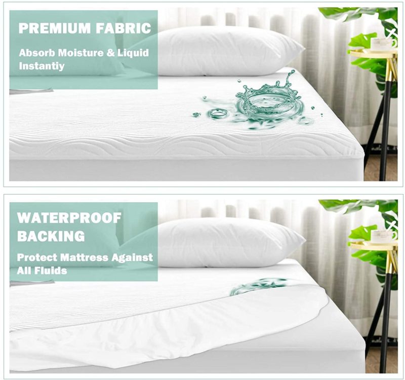 Bedding |  Unilibra 2 Pack Waterproof Twin Size Mattress Pad Quilted, 3D Air Fiber Breathable & Noiseless Mattress Protector, 6”-19” Deep Pocket Mattress Cover,Hollow Cotton Alternative Filling Mattress Topper Bedding Bedding