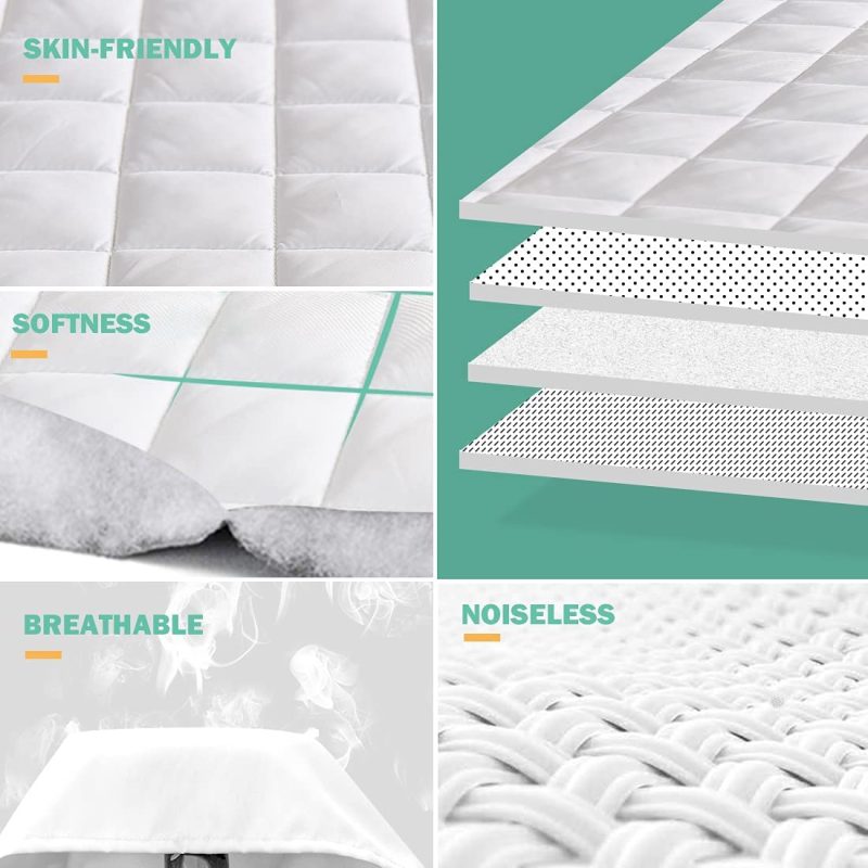 Bedding |  Unilibra Full Size Mattress Pad Deep Pocket, Breathable Quilted Fitted Mattress Protector Stretches Up To 16 Inches, Ultra Soft Filling Mattress Cover For Full Size Bed Bedding Bedding