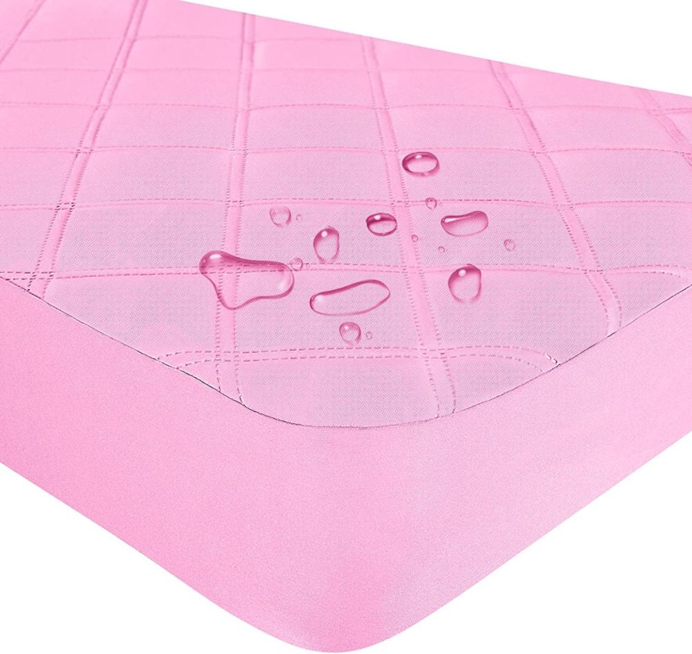 Bedding |  Waterproof Fitted Crib Mattress Pad And Toddler Crib Mattress Protective Baby Crib Mattress Cover Sheets Protector Bedding Sets Breathable & Hypoallergenic For Boys And Girls (Pink, Crib 28”X52”) Bedding Bedding