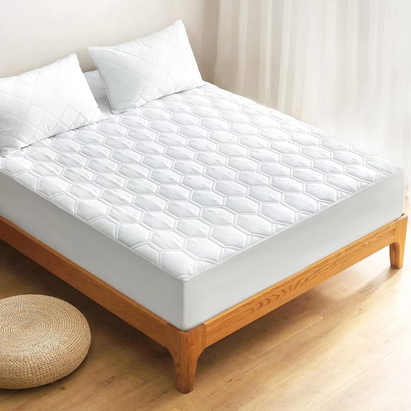 Bedding |  Waterproof Mattress Pad For Full Size Bed, Breathable Full Mattress Protector With 6-16 Inches Deep Pocket, Quilted Alternative Hollow Cotton Filling Mattress Cover, White Bedding Bedding