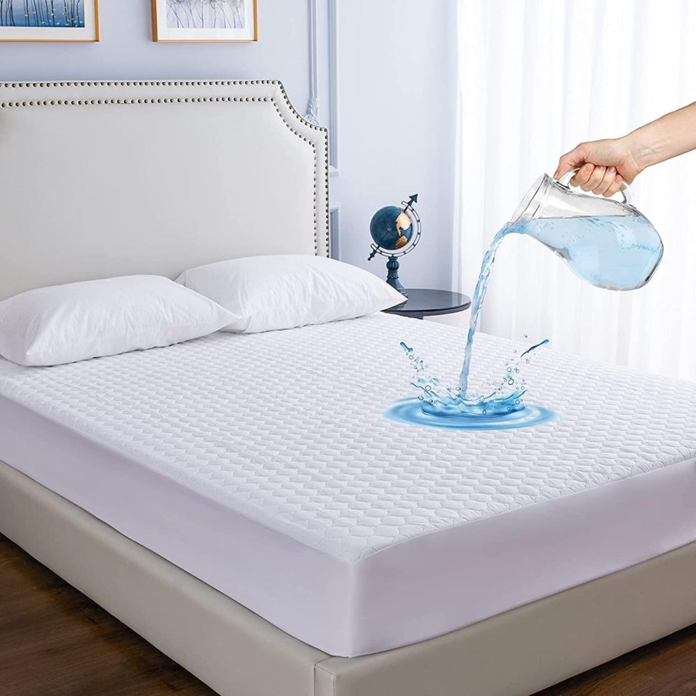 Bedding |  Waterproof Mattress Pad Twin Size, Breathable Mattress Cover Noiseless Mattress Topper Protector Quilted Fitted Up To 21" Deep, 39X75 Inches Bedding Bedding