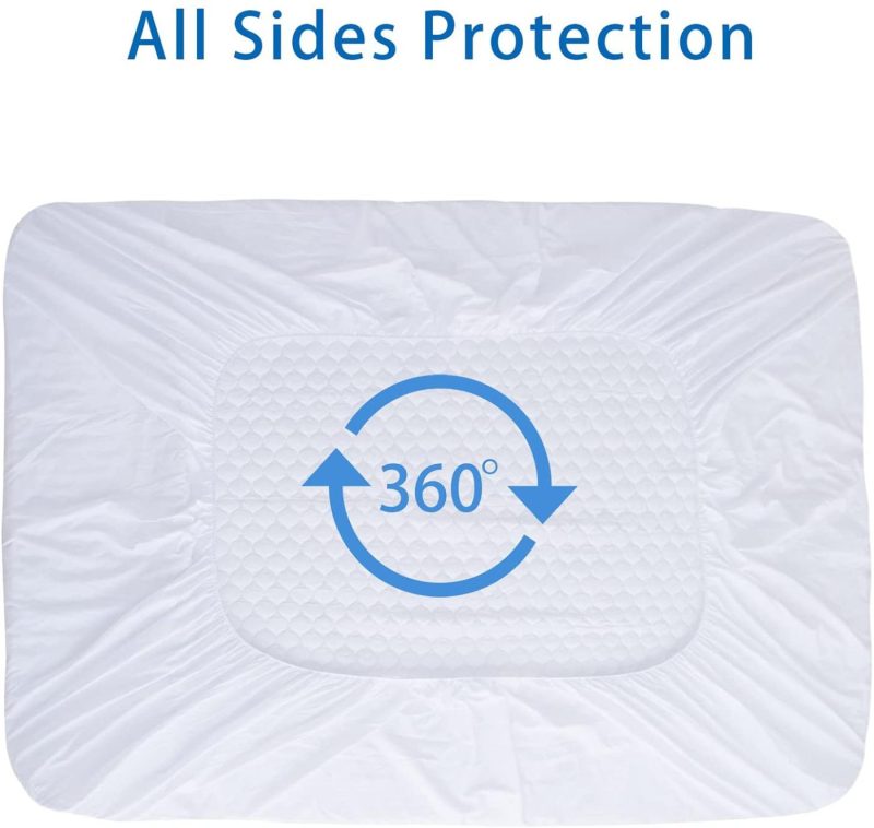 Bedding |  Waterproof Mattress Pad Twin Size, Breathable Mattress Cover Noiseless Mattress Topper Protector Quilted Fitted Up To 21" Deep, 39X75 Inches Bedding Bedding